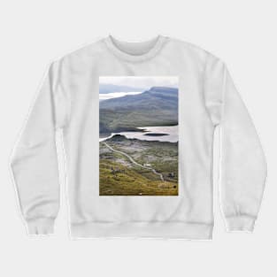 The path to the Old Man of Storr, Isle of Skye Crewneck Sweatshirt